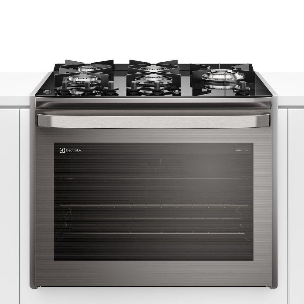 Fogão Electrolux FE5EC de Embutir PerfectCook360 Vaporbake 5 Queimadores Cinza 110V 33051FBA185 em Oferta na Shopee