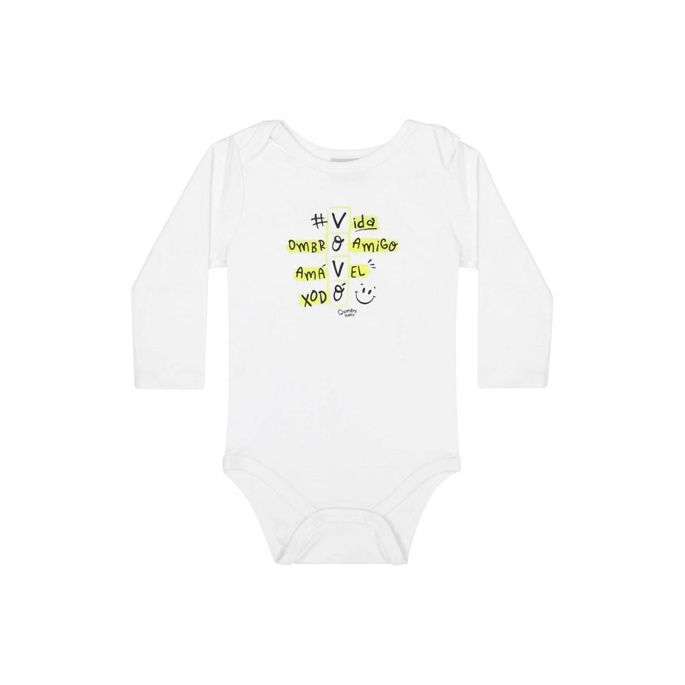 Body em Suedine Unissex para Bebê Quimby em Oferta na Shopee