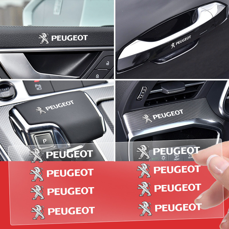 5 Pçs Universal 3D Carro Motocicleta Emblema Adesivo Decalque Decoração Para Peugeot 206 208 308 307 207 3008 407 508 40