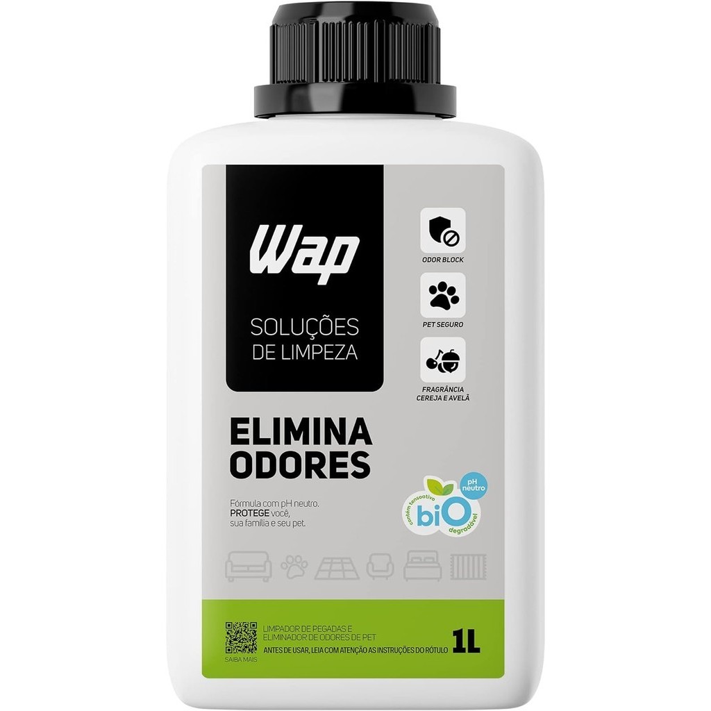 Eliminador de Odores de Pets Cachorros e Gatos WAP Elimina Odores 1 Litro