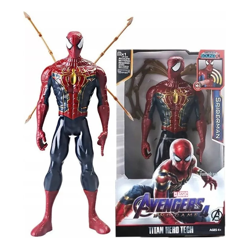 Boneco Homem-aranha 30cm Spider Man Garras Marvel Morte Subi