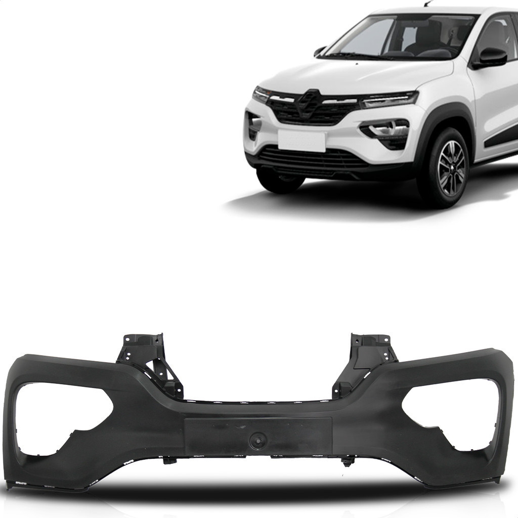 Parachoque Dianteiro Kwid 2023 2024 2025 Superior Preto Liso