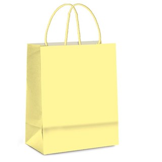 Sacola de Papel M 26x19,5x9,5cm - Amarelo Bebê - Embalagem Econômica - 10 unidades - Cromus - Rizzo em Oferta na Shopee