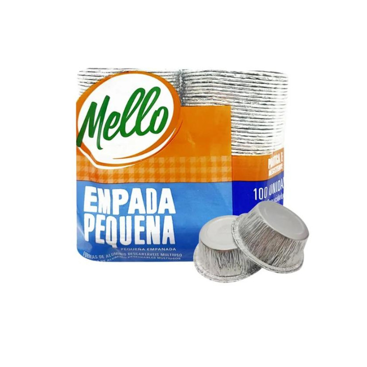 MELLO FORMA ALUM EMPADA PEQUENA 50ml CONTÉM 100 UNIDADES