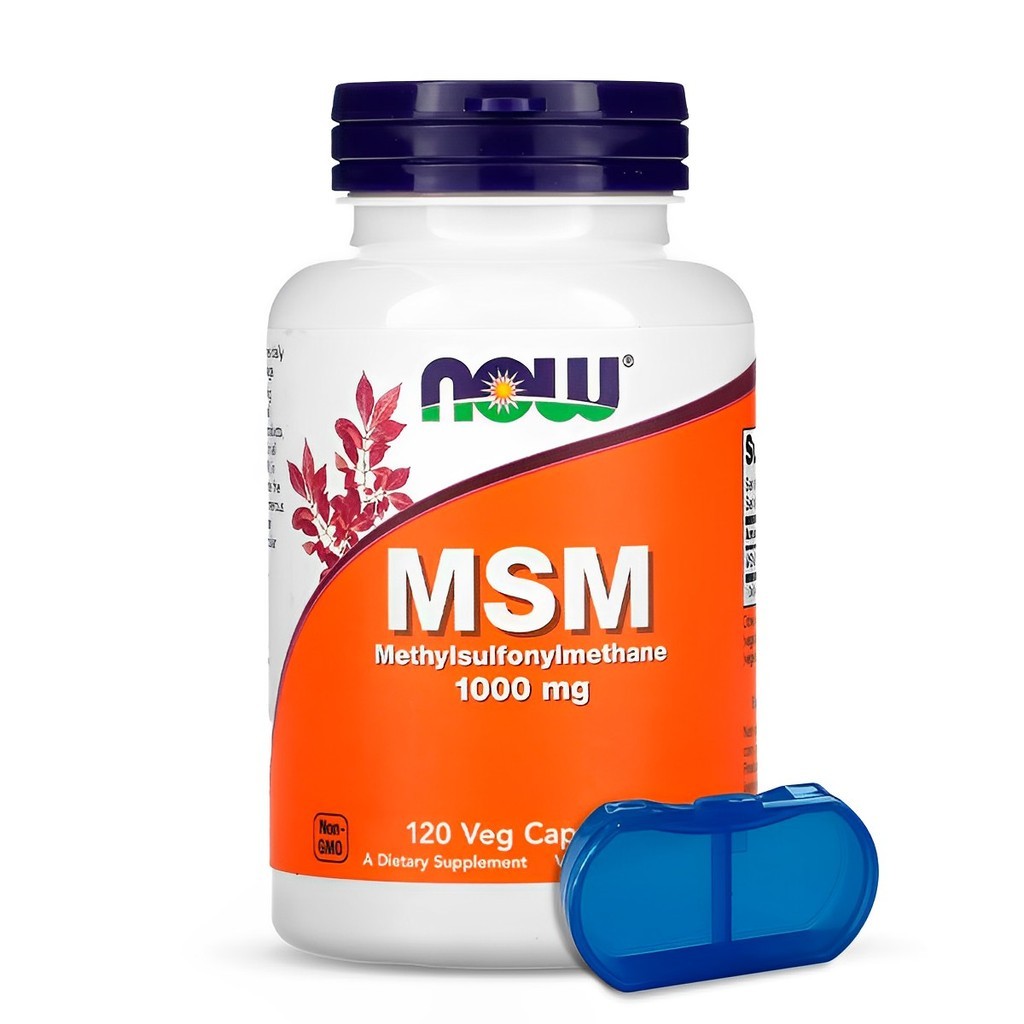 Msm 1000mg Now Foods 120 Caps + Porta Cápsulas