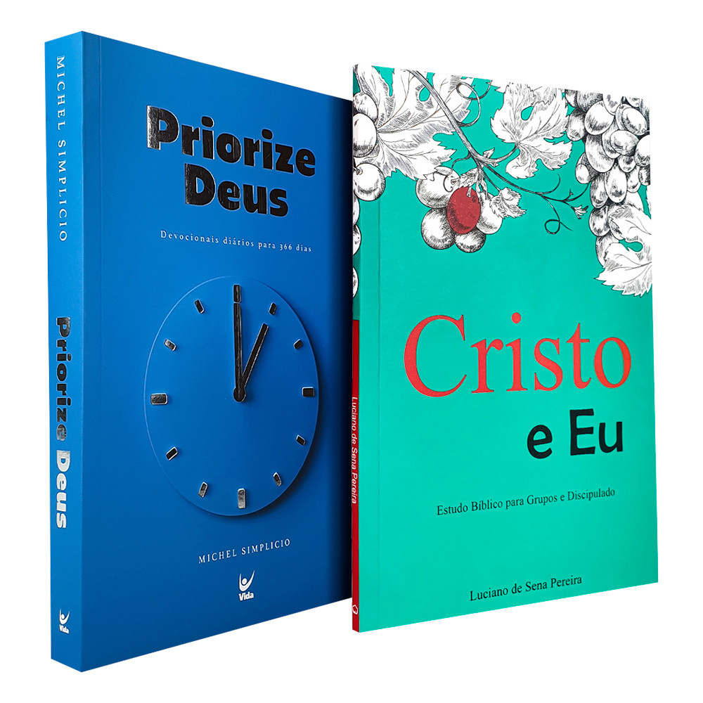 Kit Devocional Priorize Deus + Cristo e Eu Discipulado e Evangelismo