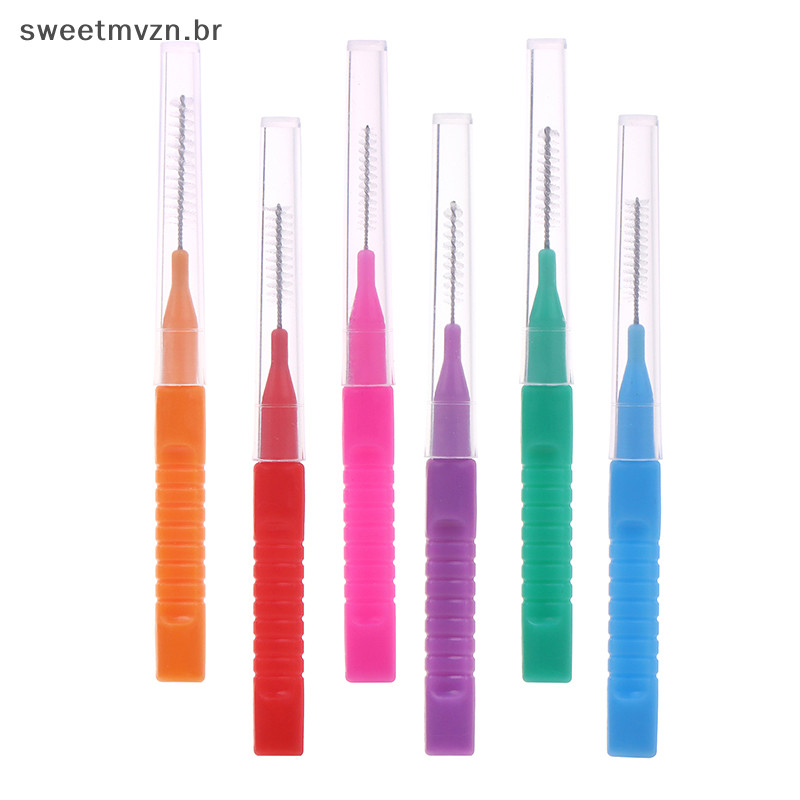 sweetmvzn 10 Pcs Mini Brow Lifg Brush Lift Suprimentos Extensão Das Pestanas Acessórios Escova Interdental Limpeza Oral Proteger Os Dentes BR