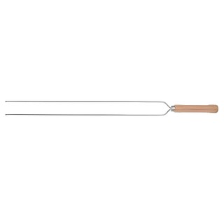 Espeto Duplo para Churrasco 65cm - Mor em Oferta na Shopee