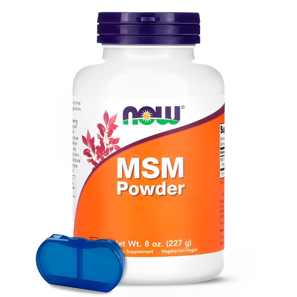 Msm em Pó Now Foods 227 g + Porta Cápsulas em Oferta na Shopee