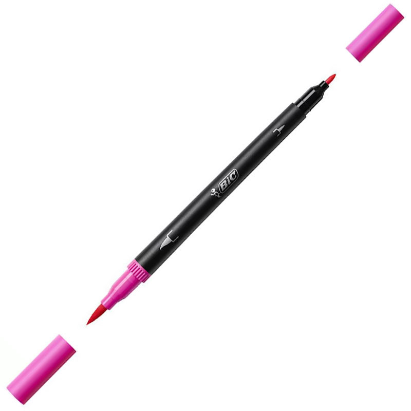 Caneta hidrográfica Dual Tip Intensity Rosa Bic em Oferta na Shopee
