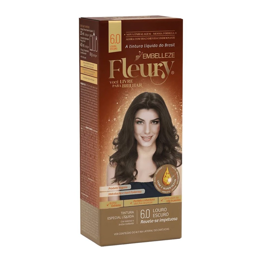 EMBELLEZE TINTURA FLEURY ESPECIAL 6.0 LOURO ESCURO em Oferta na Shopee