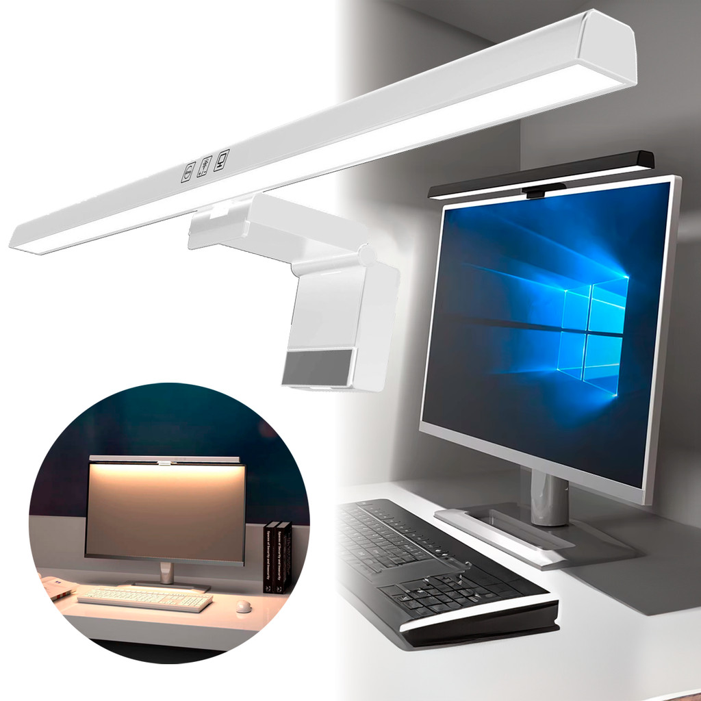 Luminária De Monitor Notebook Tela Led Regulável Iluminação Barra Luz Usb em Oferta na Shopee