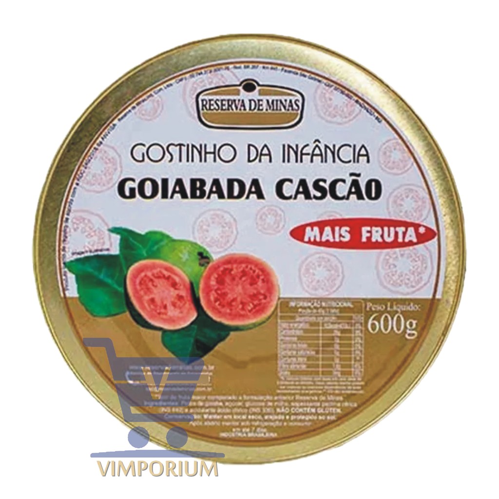 Goiabada Cascão 600g Reserva de Minas - Gostinho Da Infância