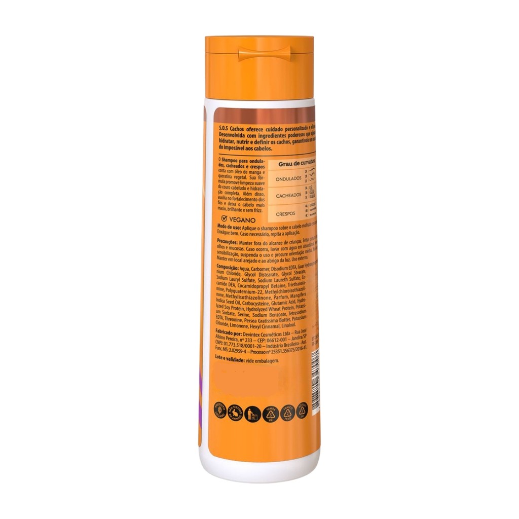Shampoo Ultra Hidratação S.O.S Cachos Manga Salon Line 300ml