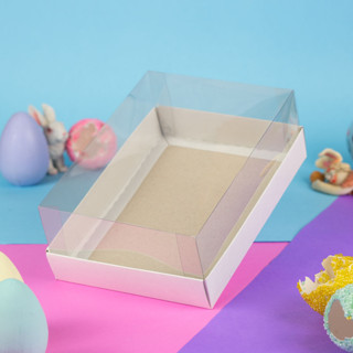 50 Caixas com Tampa Acetato para Presentes, Artesanatos 18x13x6,5 cm em Oferta na Shopee