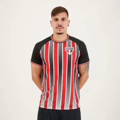 Camisa São Paulo Arrows Preta Vermelha e Branca