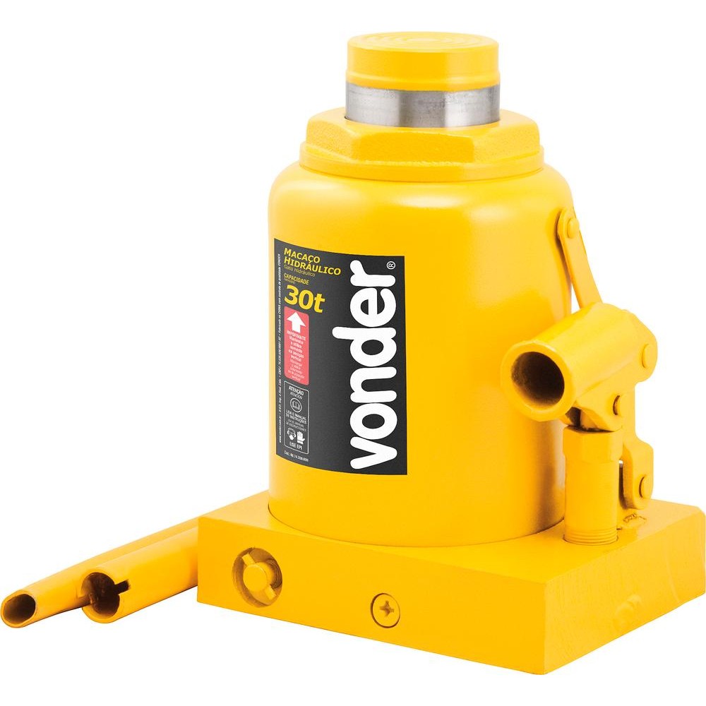 Macaco hidráulico garrafa 30 toneladas 1 estágio Vonder em Oferta na Shopee