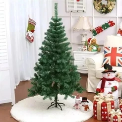 Árvore de Natal de luxo 1,2m 1,5m 1,8m 2,1m Tronco flexível ajustável