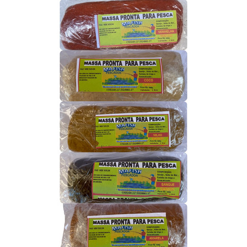 Massa Mafish De Pesca Pescador 500g Original Escolha O Sabor
