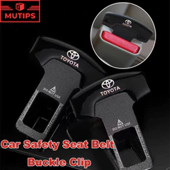 Toyota Carro Mini Cinto De Segurança Bloqueio Fivela Clipe Escondido Metal Silenciador Alarme Rolha Para Corolla Cross Hilux SW4 RAV4 Yaris Sedan Hatch Etios