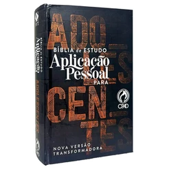 Bíblia de Estudo Aplicação Pessoal para Adolescentes | NVT | Média | Capa Dura | Laranja