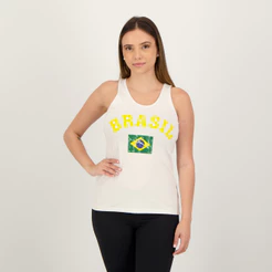 Regata Brasil Ica Feminina Branca