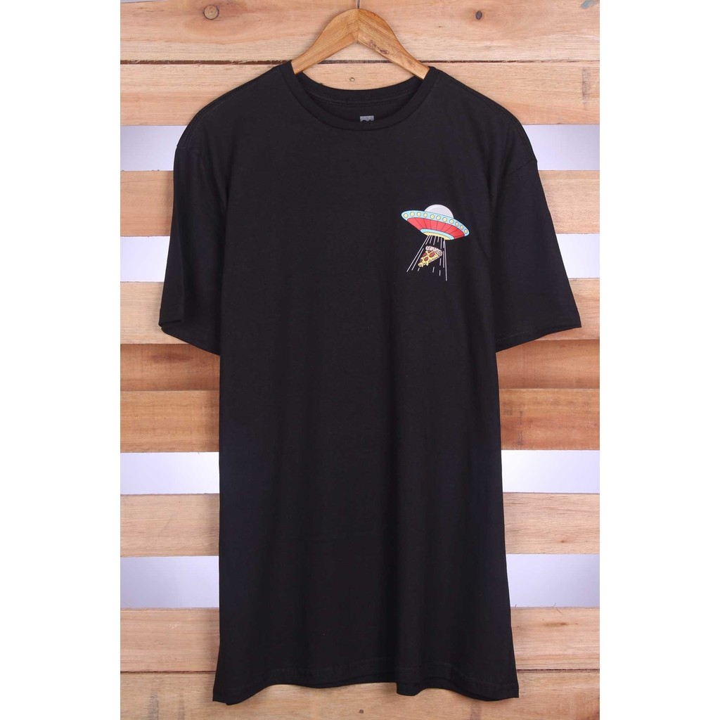 Camiseta Masculina Disco Voador Plus Size 100% Algodão Manga Curta Gola Redonda Gogocloset