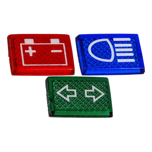 Kit Com 3 Lentes Vigia Painel Moderno Mb Seta Bateria Farol