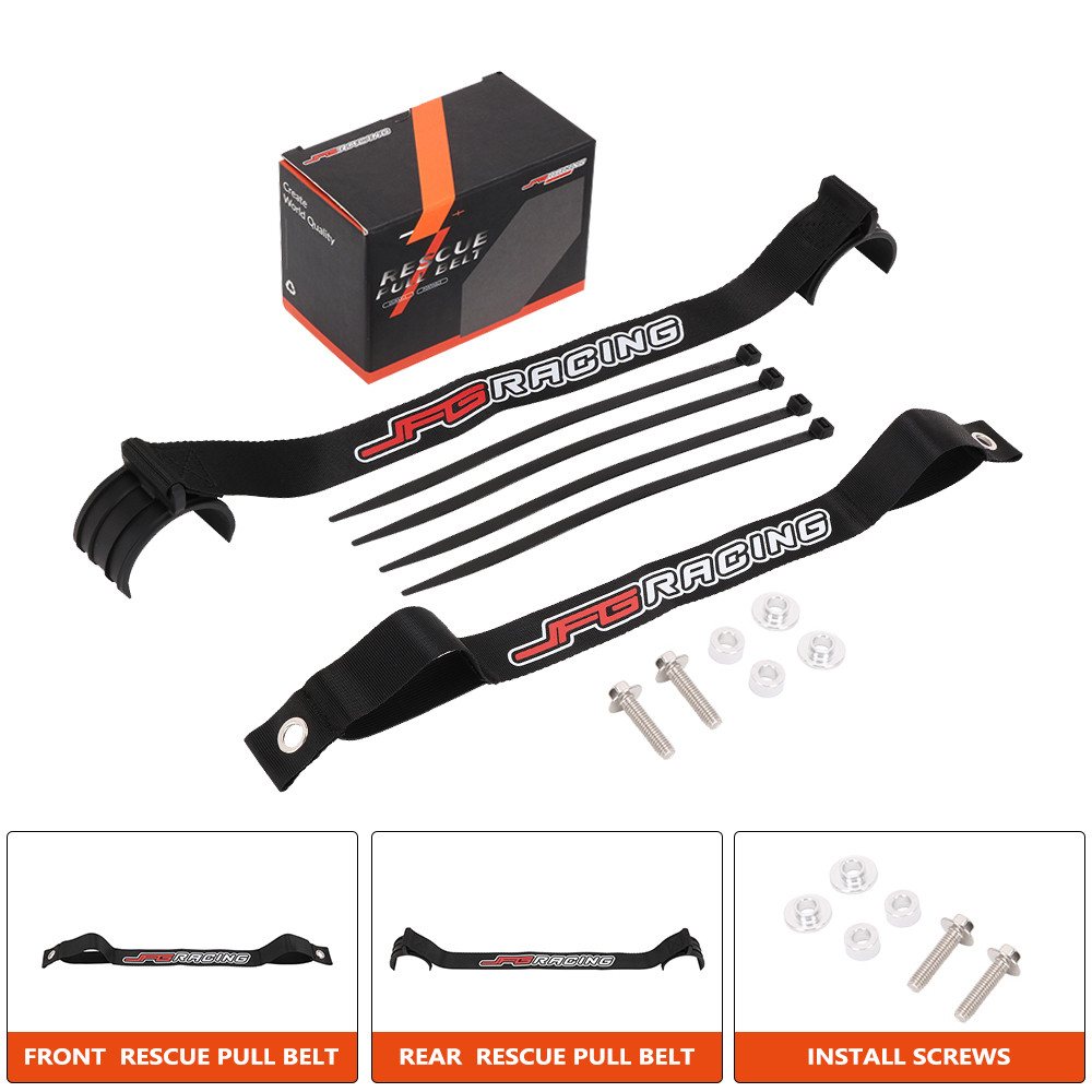 JFG RACING Motocicleta Traseira Frente Resgate Puxar Cinto Para Ktm 250XCFW 350EXCF 350SXF 350XCF 350XCFW 450EXC EXC XF 