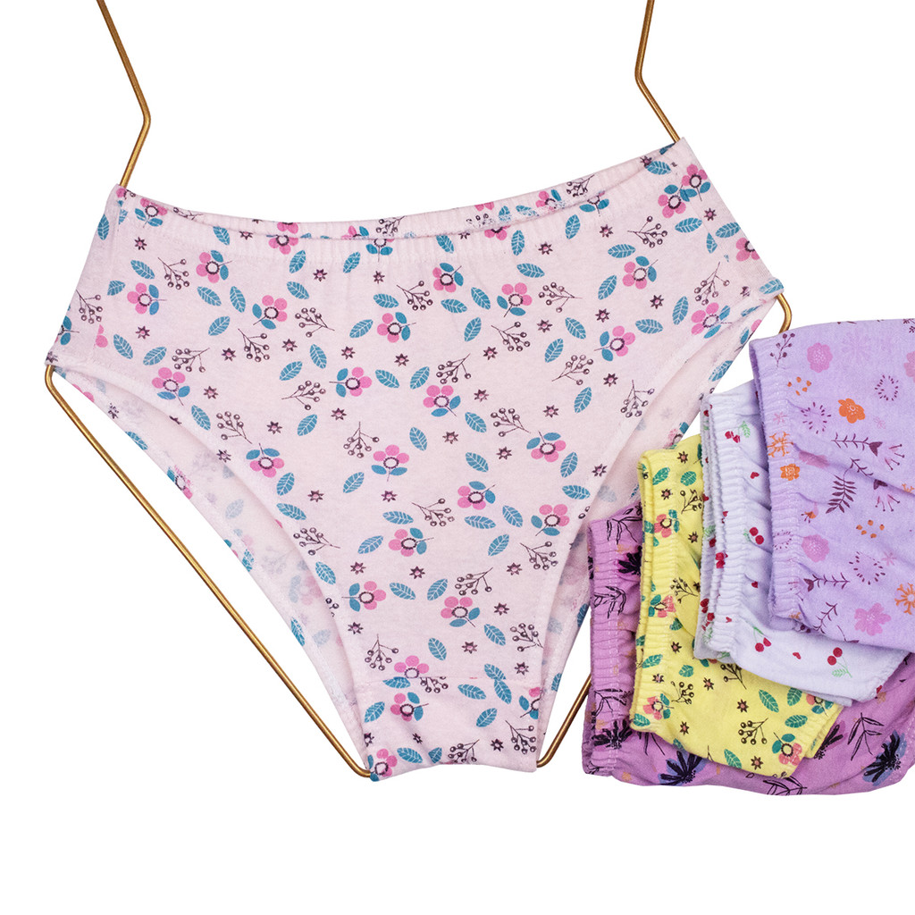 Kit De 10 Calcinha Calçola  De Algodão Cintura Alta Senhora Estampada Confortável Empório Da Roupa em Oferta na Shopee