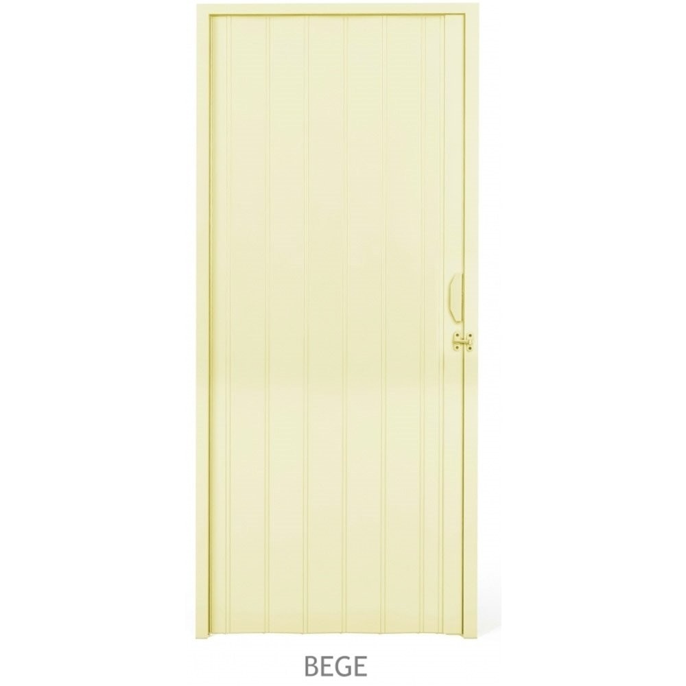 Porta Sanfonada PVC Plastilit 0,70x2,10m Bege em Oferta na Shopee
