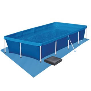 Piscina Retangular 3000 Litros Capa e Forro Mor em Oferta na Shopee