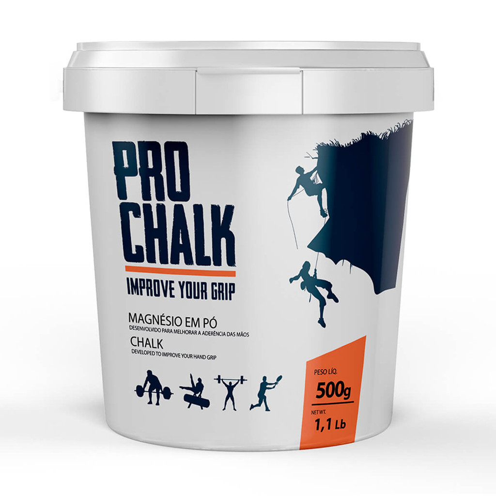 Magnésio em pó Pro Chalk Pote 500g em Oferta na Shopee