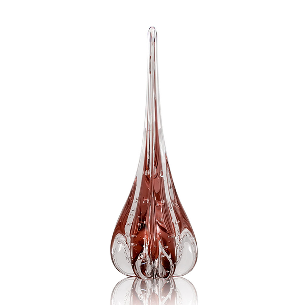 Escultura Gota Fênix Decorativa para Sala Cristal Murano P