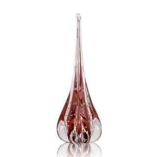 Escultura Gota Fênix Decorativa para Sala Cristal Murano P