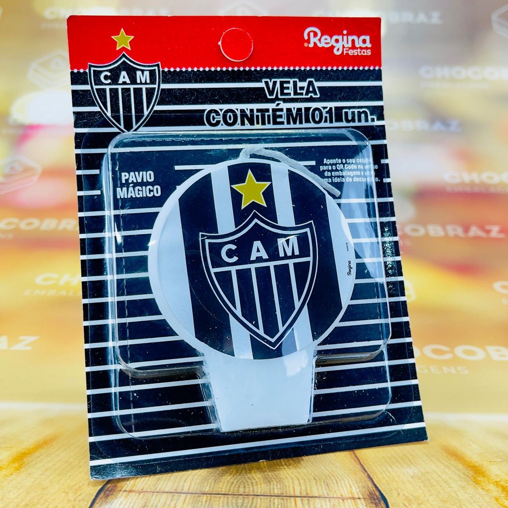 VELA  ANIVERSARIO FESTA ATLETICO MINEIRO REGINA em Oferta na Shopee