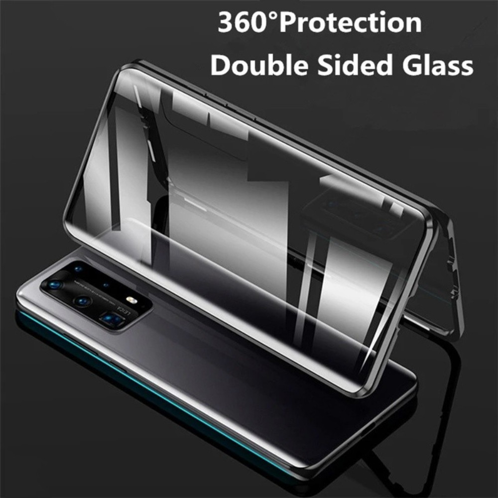 OPPO A5 PRO A17 RENO 14F 13F 12F 15F 4G 5G Metal Adsorção Magnética Frente + Traseira 360 Capa Protetora Completa De Vid