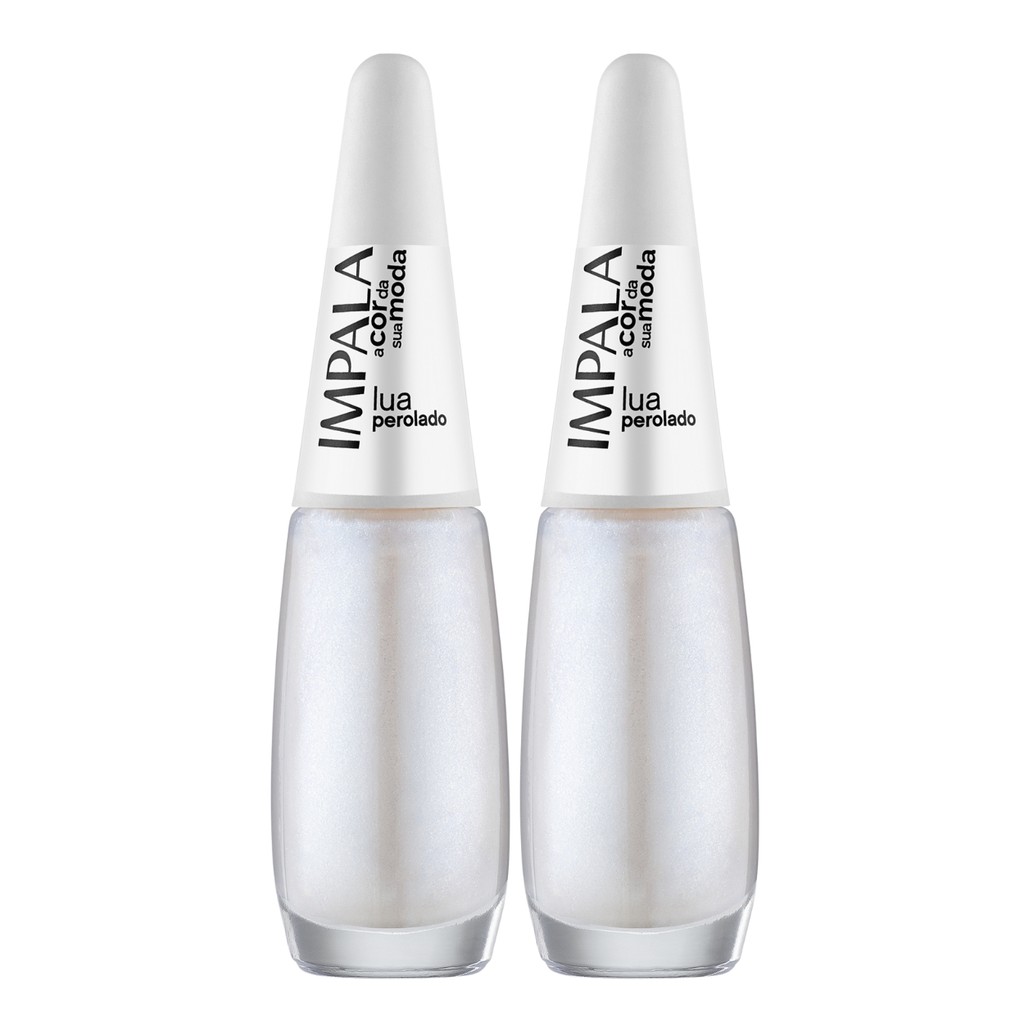 Kit 2 Esmalte Impala A Cor Da Sua Moda Lua Perolado Manicure em Oferta na Shopee
