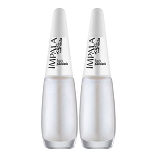 Kit 2 Esmalte Impala A Cor Da Sua Moda Lua Perolado Manicure em Oferta na Shopee