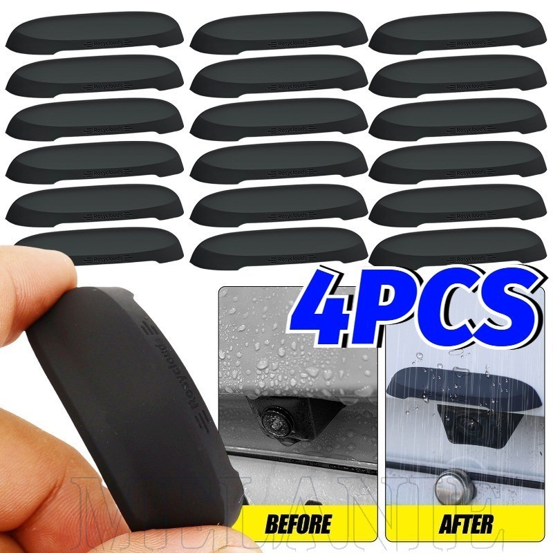 Capa De Chuva Para Câmera Traseira Do Carro-Acessórios Universais Exteriores Automotivos-À Prova D'água , De Poeira-Escu