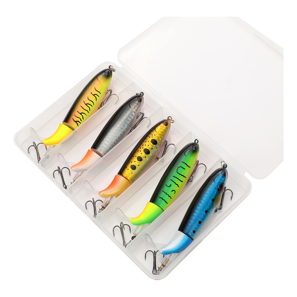 Kit 5 Iscas Artificiais Whopper Plopper Superfície Tucunaré em Oferta na Shopee