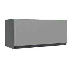Armário Aéreo 80 Cm 1 Porta Basculante Cinza Nice Cinza