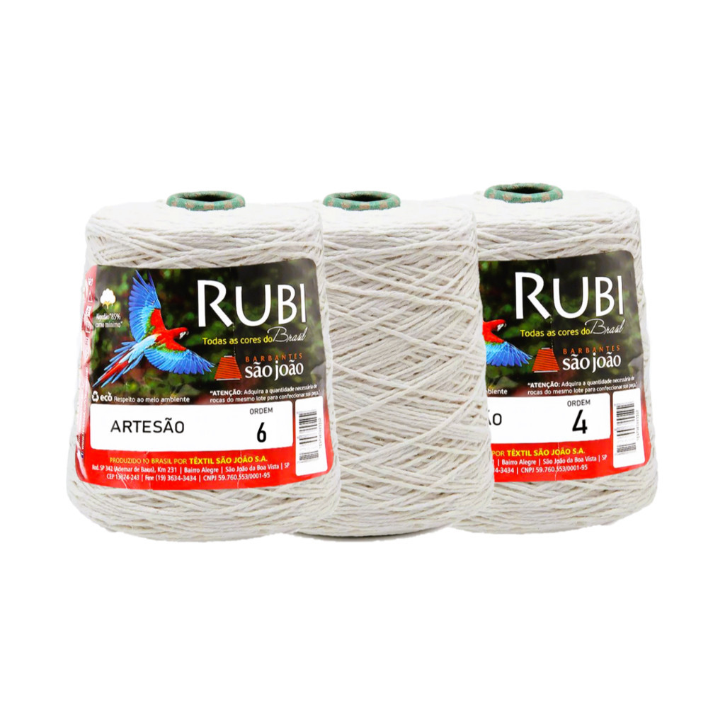 BARBANTE CRU RUBI NUMERO 6 420 GRAMAS