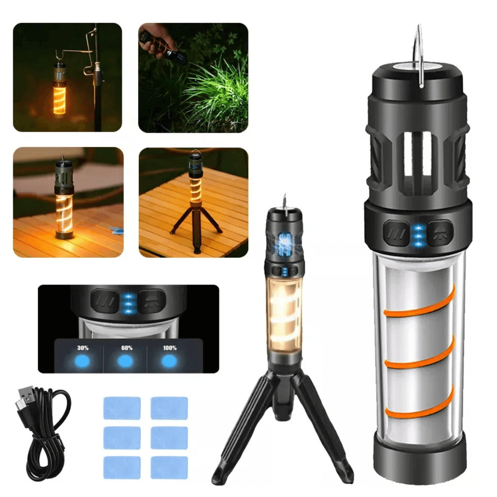 Lanterna Led Repelente Emergencia Mata Mosquito Camping Acampamento