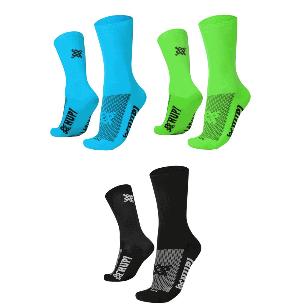 Kit 03 Pares Meia para Corrida HUPI Lisas Coloridas em Oferta na Shopee