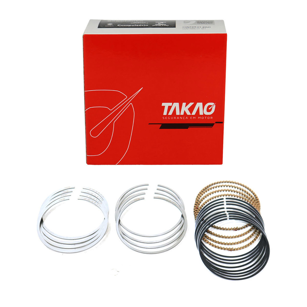 Jogo Aneis Motor Medida Std Para 206 1.0 16v De 2001 A 2009 em Oferta na Shopee