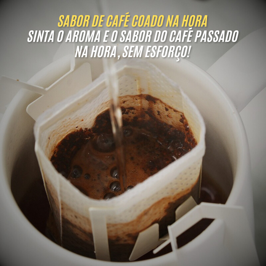 Coador de Café KIT 50 a 150 Descartável Individual Filtro de Papel Portátil com Abas para Dose Única — imagem 2 de 2