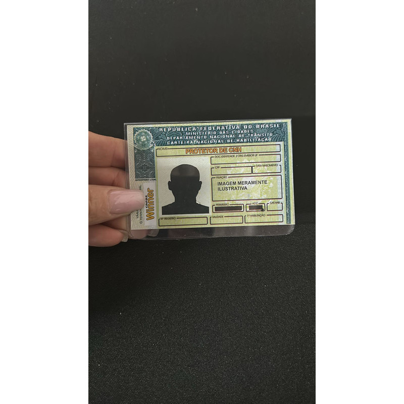Cartão Protetor de CNH Anti Documento Habilitação Anti Aranhões  Viagem Carteira Bolsa Mochila New