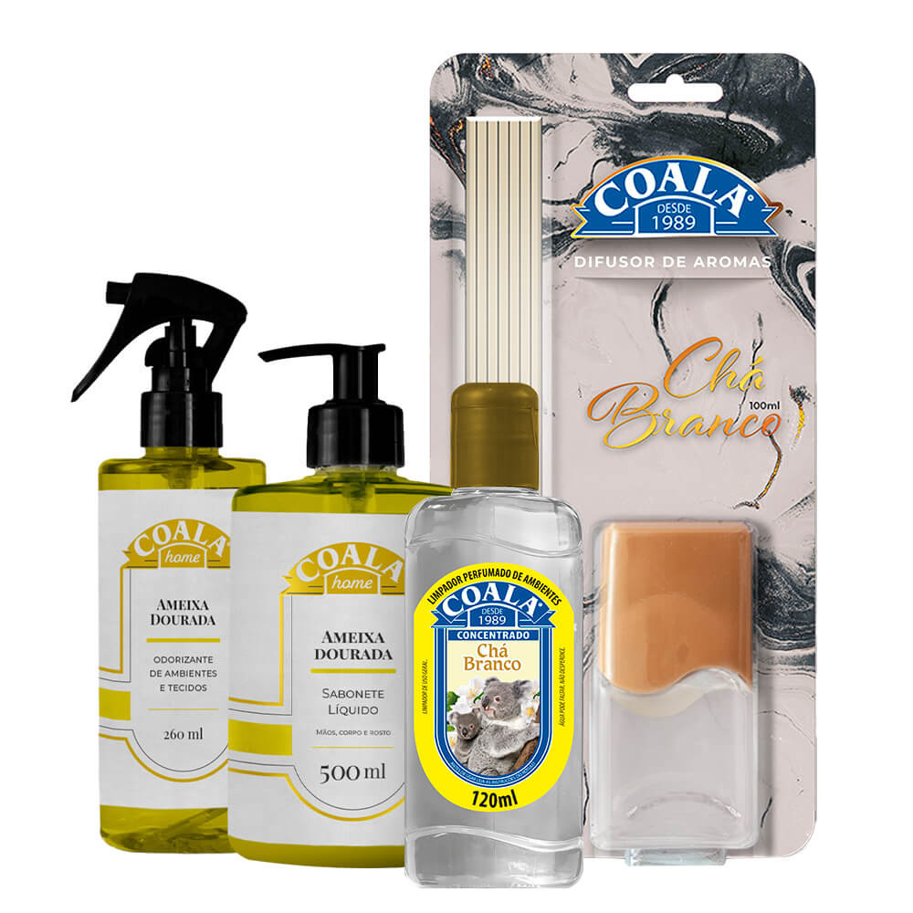 Kit Coala Home - Chá Branco + Ameixa Dourada - Home & Living