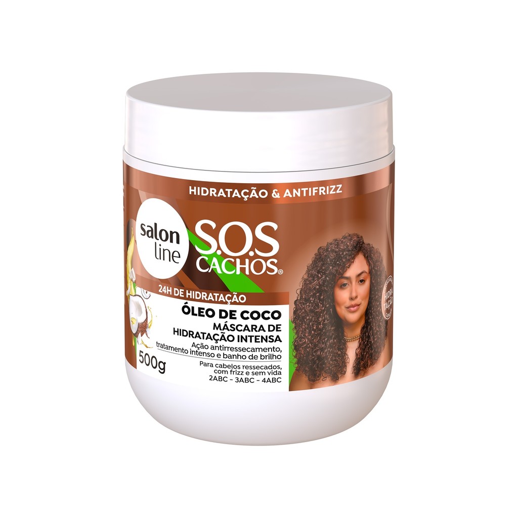 Máscara de hidratação SOS Cachos Coco Tratamento Profundo 500g - Beauty